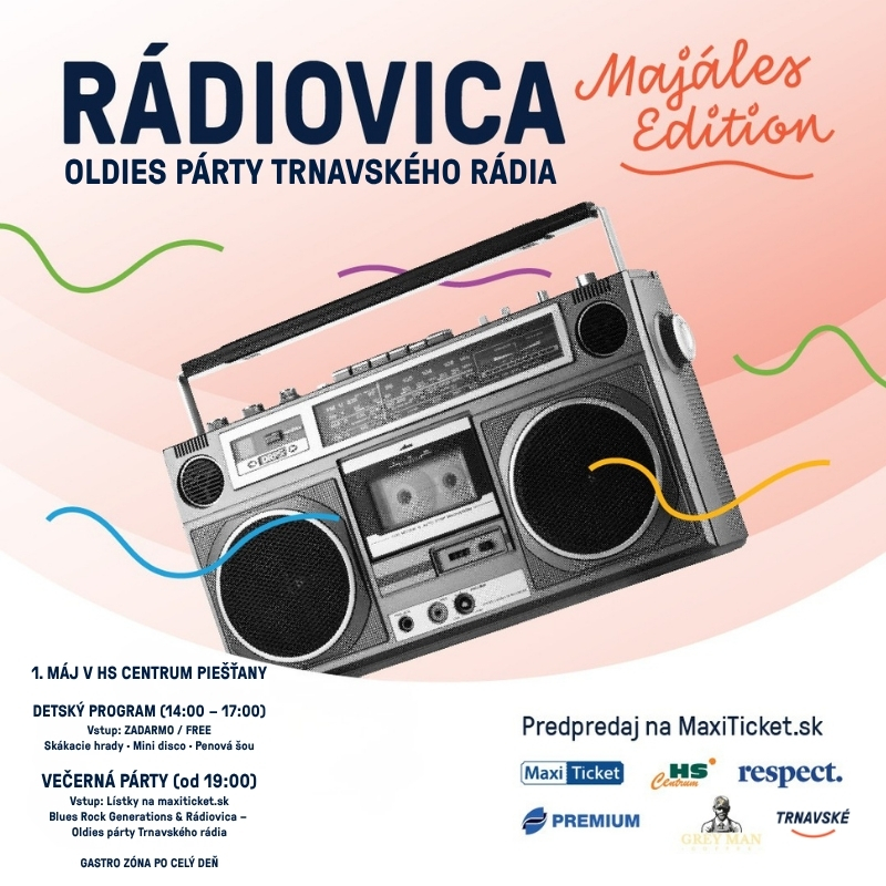 Rádiovica – Oldies Párty Trnavského Rádia + Blues Rock Generations koncert