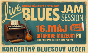 📢🎸 Koncertné blues jam session: večer živej bluesovej hudby s plným pódiom muzikantov ❤️😊
