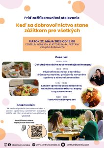 Keď sa dobrovoľníctvo stane zážitkom pre všetkých – príď zažiť komunitné posedenie