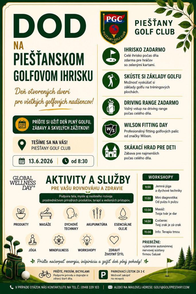 Deň otvorených dverí na piešťanskom golfovom ihrisku