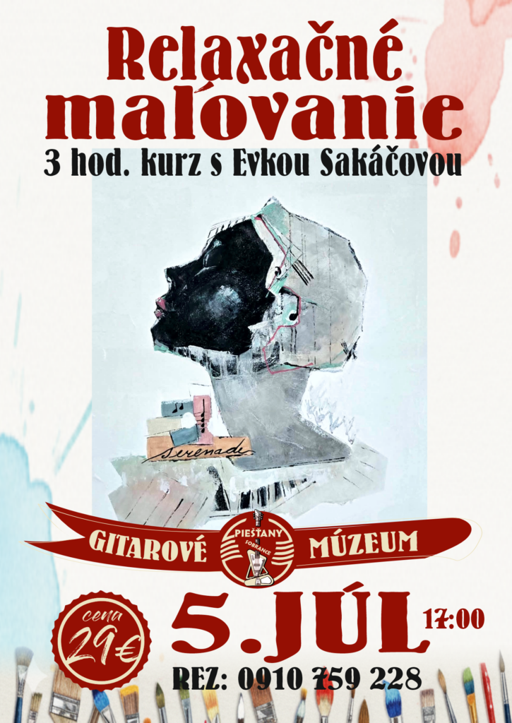 RELAXAČNÉ MAĽOVANIE s Evkou Sakáčovou v Gitarku