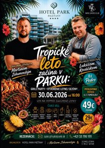 Leto začína v Hoteli Park – Grill Party s Martinom Záhumenským