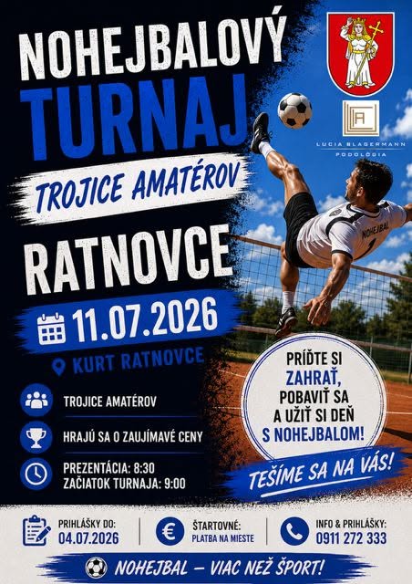 Nohejbalový turnaj Ratnovce