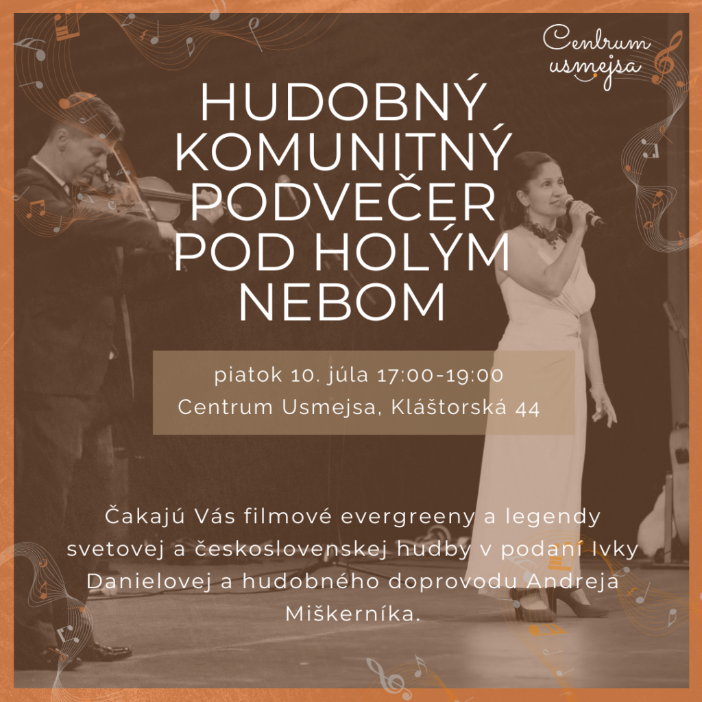 Hudobno – komunitný podvečer pod holým nebom