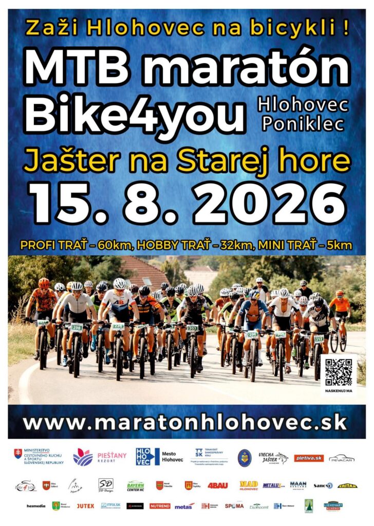 MTB maratón Bike4you Hlohovec 2026