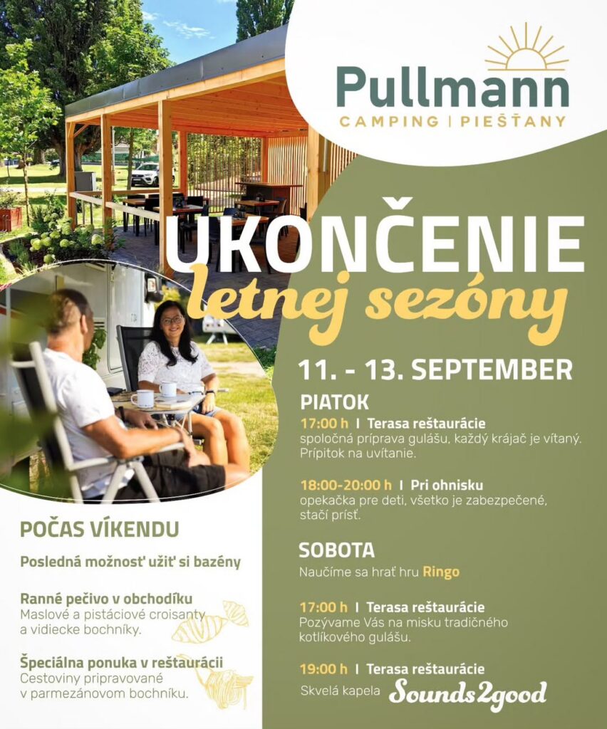 Ukončenie letnej sezóny v Camping Pullmann Piešťany